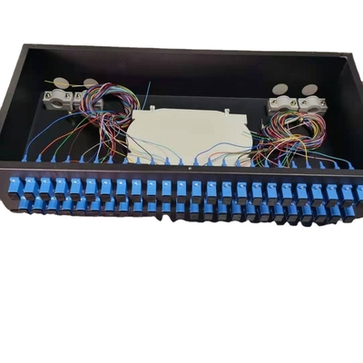 PLC Splitter 1U 19 " 24 Ports SC/APC 1 24 Splitter à fibre optique pour réseau LAN sans fil