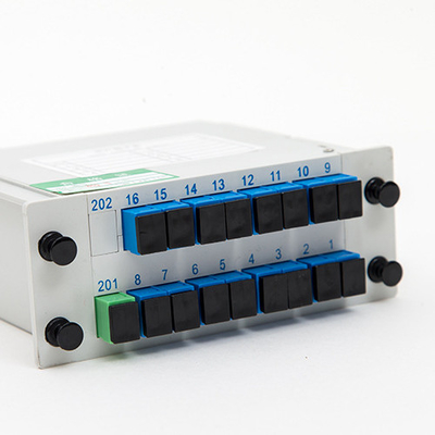 Splitter PLC de transmission de signal par fibre 1x16 LGX SC APC UPC pour une solution d'économie d'espace