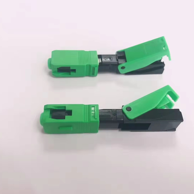 FTTH SC APC SC UPC Connecteur rapide d'assemblage sur le terrain pour le réseau FTTH FTTB FTTX 3 fois
