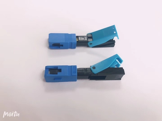 FTTH SC APC SC UPC Connecteur rapide d'assemblage sur le terrain pour le réseau FTTH FTTB FTTX 3 fois