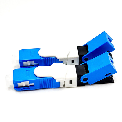 FTTH SC APC SC UPC Connecteur rapide d'assemblage sur le terrain pour le réseau FTTH FTTB FTTX 3 fois