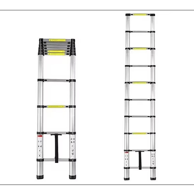 Échelle télescopique en aluminium 4,4 M polyvalente pour diverses applications