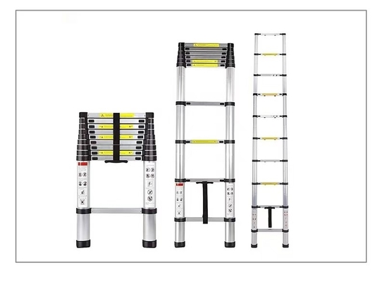 Échelle télescopique en aluminium 4,4 M polyvalente pour diverses applications