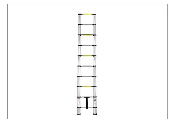 Échelle télescopique en aluminium 4,4 M polyvalente pour diverses applications