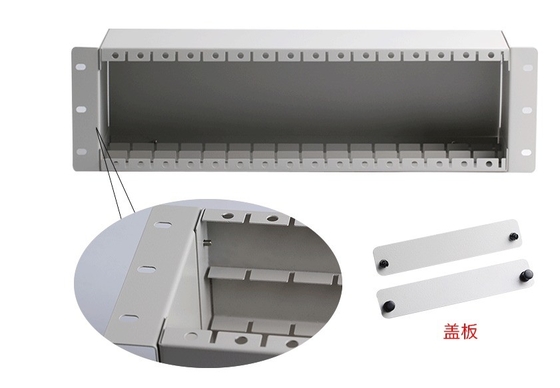 1x2 1x4 1x8 16 fentes PLC à fibre optique LGX Splitter châssis pour monture de rack 3U 19 &quot;