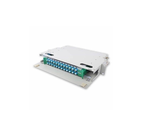 Cadre de distribution optique FTTX ODF 19 pouces monté sur un support de 24 cœurs pour les connexions FTTX