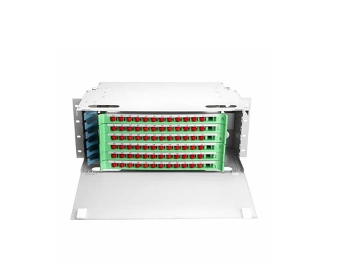 Cadre de distribution optique FTTX ODF 19 pouces monté sur un support de 24 cœurs pour les connexions FTTX