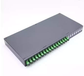 SM/MM/OM3 Splitter optique de type fibre 2x4 2x32 PLC pour rack de 19 pouces monté Splitter de fibre