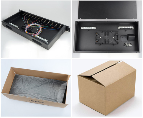 1U SC ftth panneau de patch en fibre optique à 12 ports pour la connectivité sans couture en fibre optique