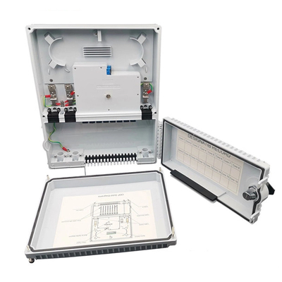Deux portes 3 en 8 noyau 16 noyau boîte odp point de distribution en fibre optique solide pour le réseau