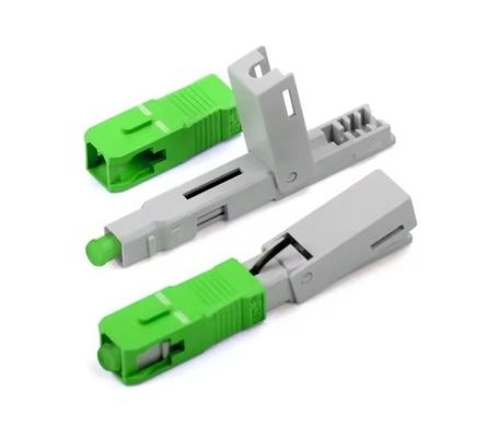 Assemblage de connecteur rapide FTTH SC APC pour l'installation de champs de fibres optiques à faible perte de signal