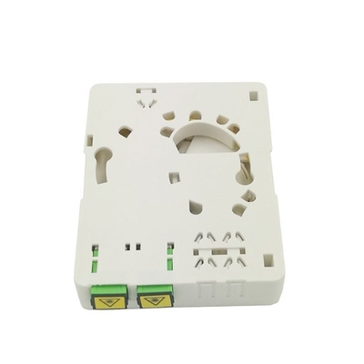 Boîte de panneau de prise en fibre optique FTTH mini montée sur le mur avec 2 ports et SC/APC Pigtail