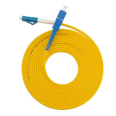 Le câble de fibre 14130199 SS-OP-D-LC-S-10 LC/PC-LC/PC-Single Mode-G6.652D-2MM-10M-PVC-YE est un câble AOC MPO