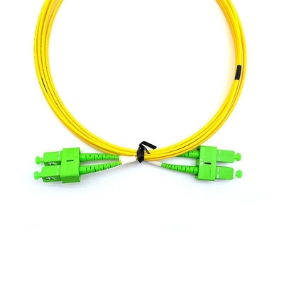 Mode unique 9/125 câble de patch en fibre optique extérieure en double SC/UPC-SC/UPC pour télécommunications