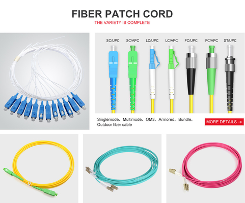 Mode unique 9/125 câble de patch en fibre optique extérieure en double SC/UPC-SC/UPC pour télécommunications