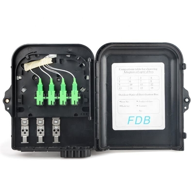 Boîte de distribution de fibres FDB FTTH imperméable à l'eau 8core Nap ftth pour une communication transparente
