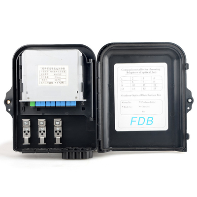 Télécommunications 8-Port FTTX Extérieur LGX Fibre optique Splitter Boîte de distribution