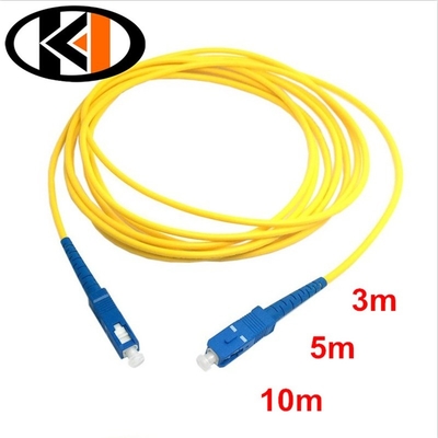Télécommunications Jumper d'imprimante à fibre optique avec connecteurs SC-SC et câble de queue