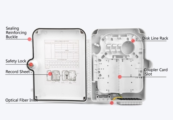 Boîte de terminaison en fibre optique à 24 ports Boîte de distribution FTTH pour une connexion réseau rapide