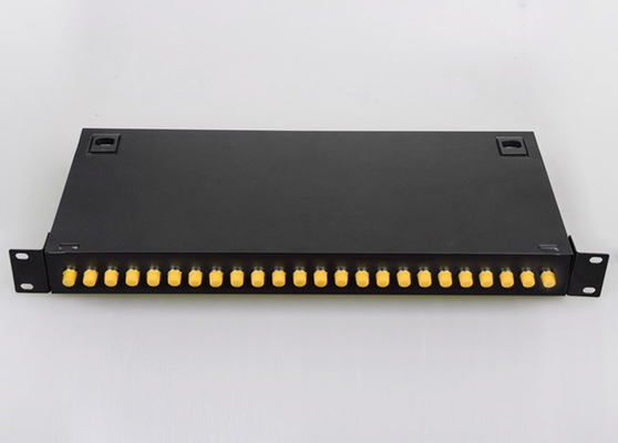 PLC Splitter 1U 19 " 24 Ports SC/APC 1 24 Splitter à fibre optique pour réseau LAN sans fil
