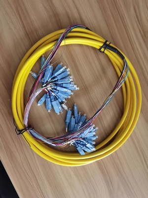 Cordon de patch pré-terminé SC/UPC à 24 cœurs avec plateau d'installation maximum Numéro de plateau de jonction 1