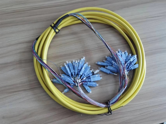Cordon de patch pré-terminé SC/UPC à 24 cœurs avec plateau d'installation maximum Numéro de plateau de jonction 1