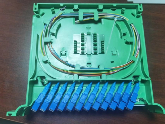 12 plateaux de câbles de jonction de fibre optique en plastique pour FTTX