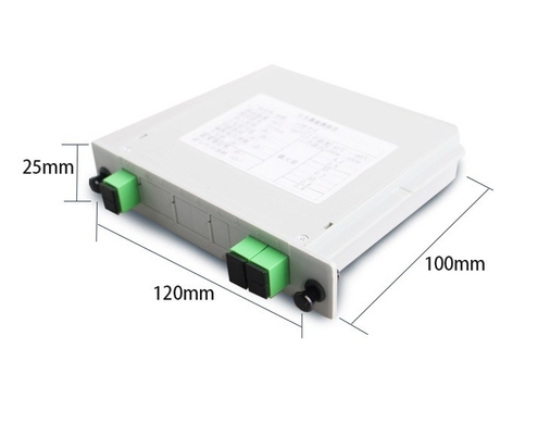 Splitter de carte personnalisé G657 de type fibre 2x1 1 * 2 pour le cabinet de fibre optique de réseau 4G