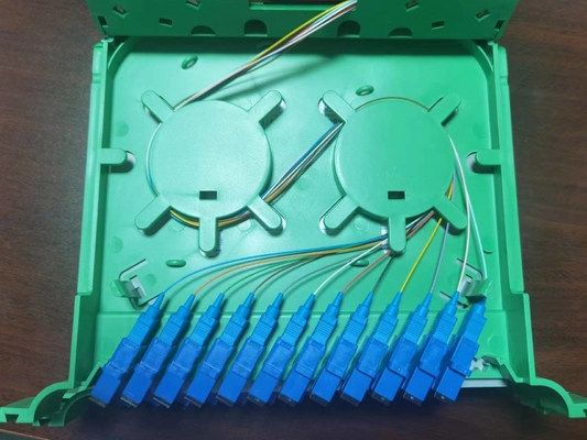 12 plateaux de câbles de jonction de fibre optique en plastique pour FTTX