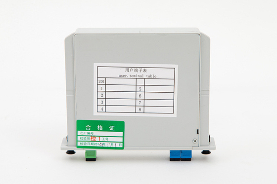 Splitter de carte personnalisé G657 de type fibre 2x1 1 * 2 pour le cabinet de fibre optique de réseau 4G