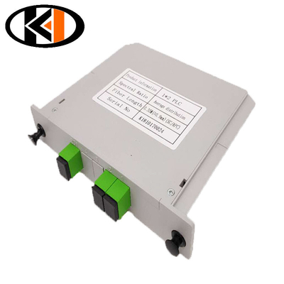 ODF 1-2 Fibre SC APC Plug-in Cassette PLC Splitter 1-2 avec 2/4/6/8/16/32/64 Les fibres
