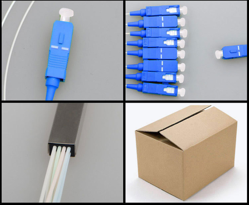 1260-1650nm Longueur d'onde de fonctionnement Splitter PLC à fibre optique 1x9 pour réseau déséquilibré