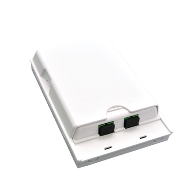 2 Port Splitter Boîte de borne à fibre optique pour les entrées normales de câbles Installation facile