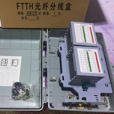 Télécommunication FTTH Fibre 72 Core/64 Core Terminal Box avec LGX Splitter ou Mini Type PLC Splitter