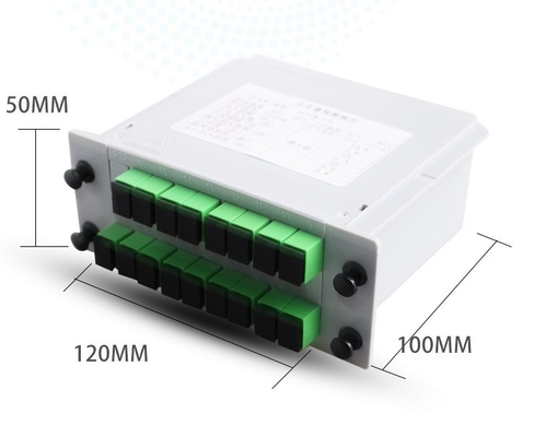 Splitter PLC de transmission de signal par fibre 1x16 LGX SC APC UPC pour une solution d'économie d'espace