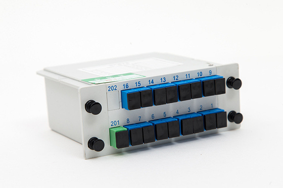 Splitter PLC de transmission de signal par fibre 1x16 LGX SC APC UPC pour une solution d'économie d'espace