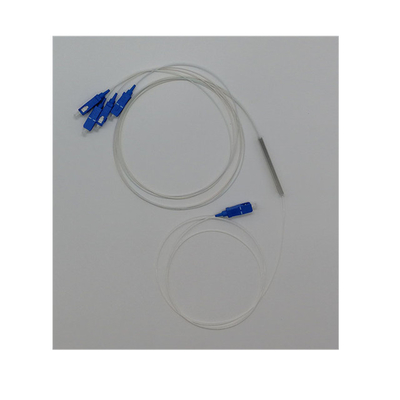 Connecteur LC Mini-module tube en acier type 1*4 PLC Splitter pour la transmission de signaux en fibre