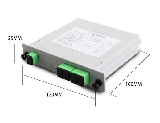 1*4 Fibre optique verte SC APC à SC UPC Splitter pour Huawei Longueur d'onde 1260-1650 nm