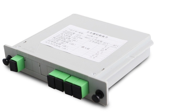 1*4 Fibre optique verte SC APC à SC UPC Splitter pour Huawei Longueur d'onde 1260-1650 nm