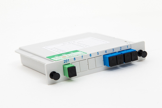1*4 Fibre optique verte SC APC à SC UPC Splitter pour Huawei Longueur d'onde 1260-1650 nm