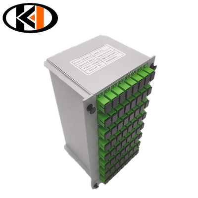 Perte de retour dB ≥50 Fibre optique Splitter Cassette PLC 1x64 SC UPC pour les performances