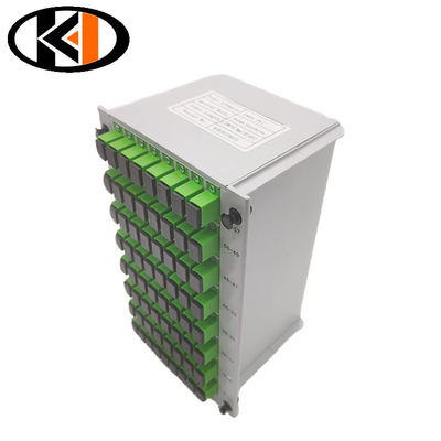 Perte de retour dB ≥50 Fibre optique Splitter Cassette PLC 1x64 SC UPC pour les performances