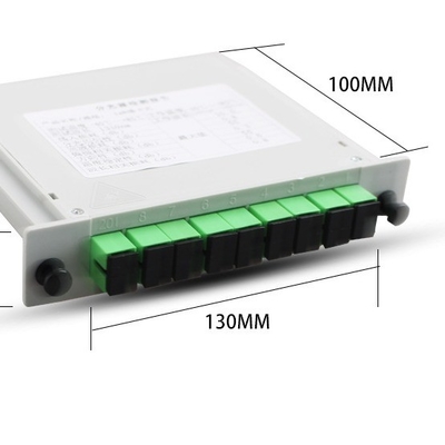 Télécommunications FAT et FTD FTTH Splitter à fibre avec cassette WDM Splitter PLC de type 1x8 SC APC