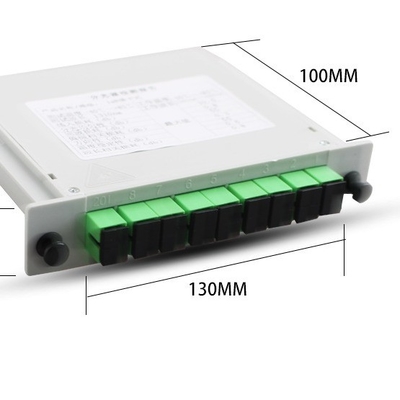 Type de fibre G657A 1x8 SC APC PLC Cassette Splitter à fibre optique pour la transmission de signaux