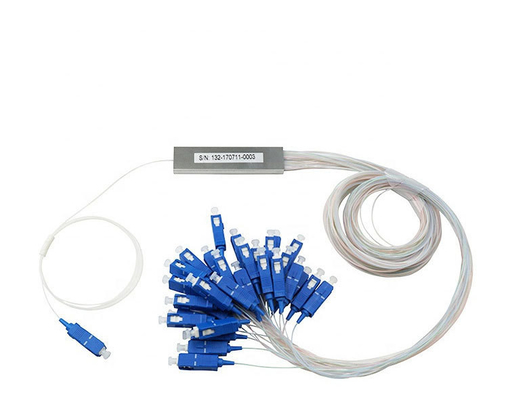 1M/1.5M G657A Splitter PLC à fibre optique 1x2 1x4 1x8 1x16 pour le type de connecteur SC/FC/LC/ST