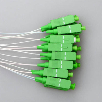 1x8 Splitter à fibre optique en fermeture de tube en acier inoxydable pour une longueur d'onde de fonctionnement de 1260-1650 nm