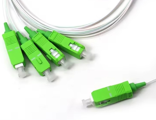 Connecteur SC/APC 1x4 tubes en acier à fibre optique Splitter PLC pour longueur d'onde 1260-1650nm