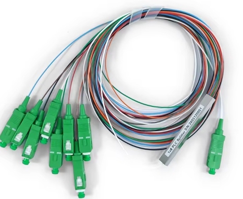 FTTH Mini Splitter de tubes d'acier à fibre optique Micro 1*8 SC APC MINI 1m 1,5m Splitter PLC