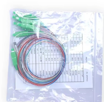 FTTH Mini Splitter de tubes d'acier à fibre optique Micro 1*8 SC APC MINI 1m 1,5m Splitter PLC