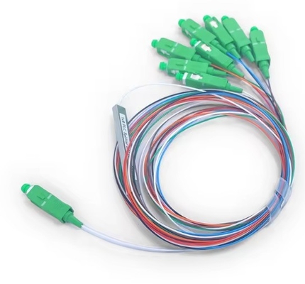 FTTH Mini Splitter de tubes d'acier à fibre optique Micro 1*8 SC APC MINI 1m 1,5m Splitter PLC